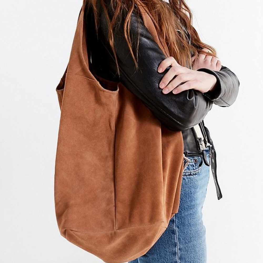 NWT Urban Outfitter Slouchy Suede Shopper Tote